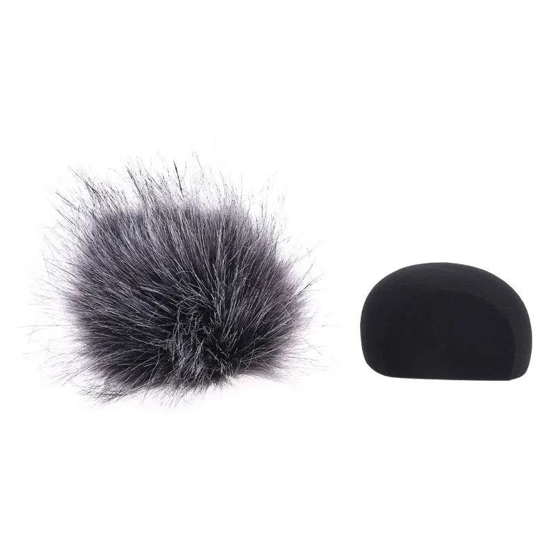 Windproof Cover Filter Artificial Fur Muff Windscreen Shield for ZOOM H5 H6