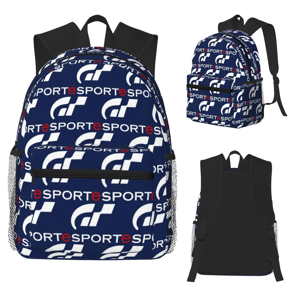 

Gran Turismo ESports Студенческий рюкзак Школьная сумка Походный дорожный рюкзак для мужчин и женщин Модная сумка для книг Сумки на плечо