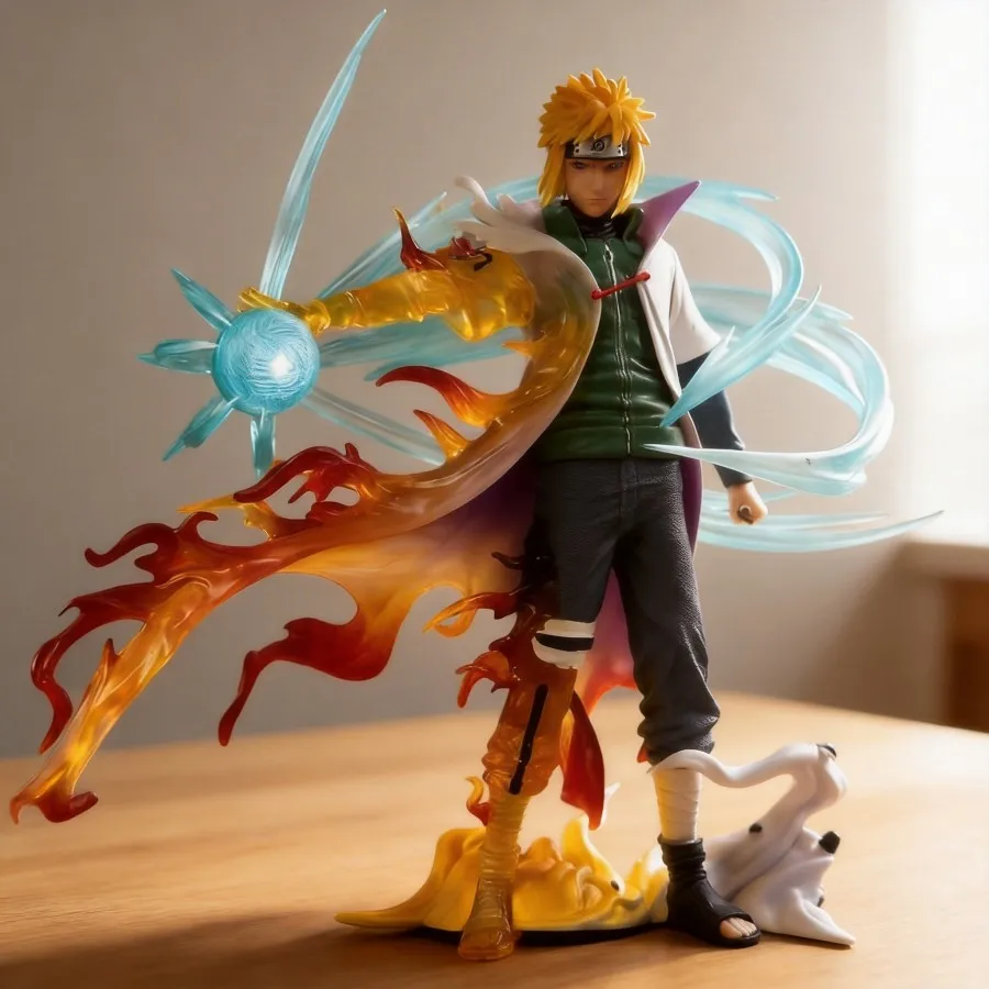 

Anime Naruto Shippuden Minato Namikaze Figurine Glowing Version GK Statue Model 26cm Toy for Fans Gift