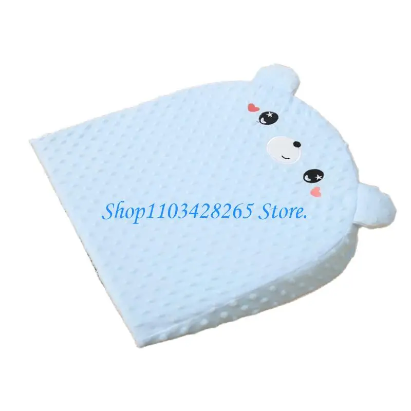 Baby Wеdge Pillow Breastfeeding Ergonomic Pillow Cartoon Pattern Anti-spit Baby Support Pillow for Toddlers Breathable G2TE