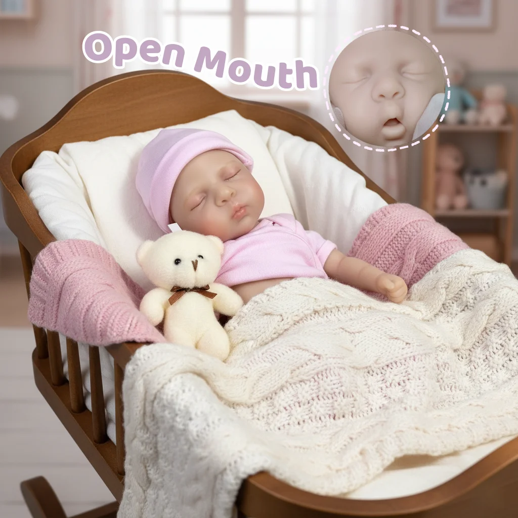 

33 см окрашенная и неокрашенная мягкая силиконовая кукла Reborn Bebe Girl Luna bebe reborn de silicona, реалистичные куклы для новорожденных
