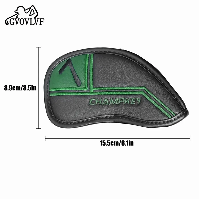 مجموعة غطاء رأس نادي الجولف الحديدي، غطاء رأس حديدي رقمي سميك ومتين لحماية هدية نادي الجولف