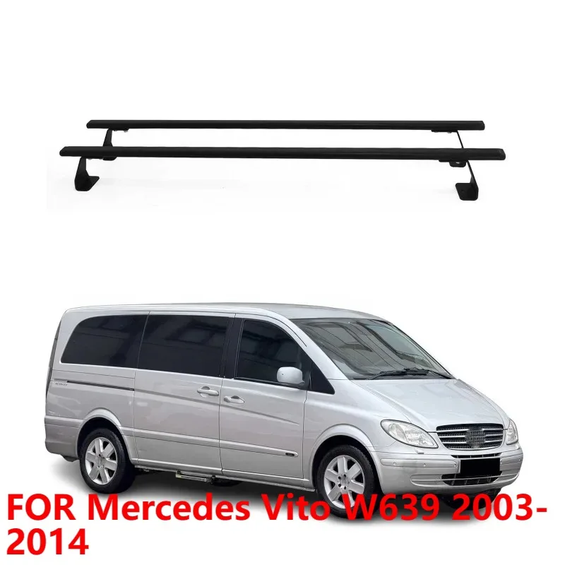 

Roof Rack Cross Bars For Mercedes Vito W639 2003-2014, Black Luggage Carrier 2pcs