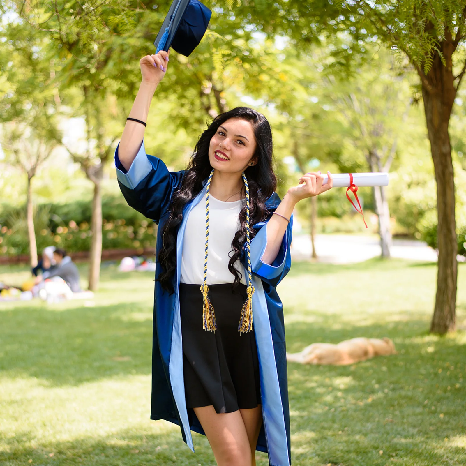 

4Pcs Baccalaureate Honor Cord with Tassel Stylish Graduation Dress Decoration for Ceremony Photo Prop Keepsake Gift