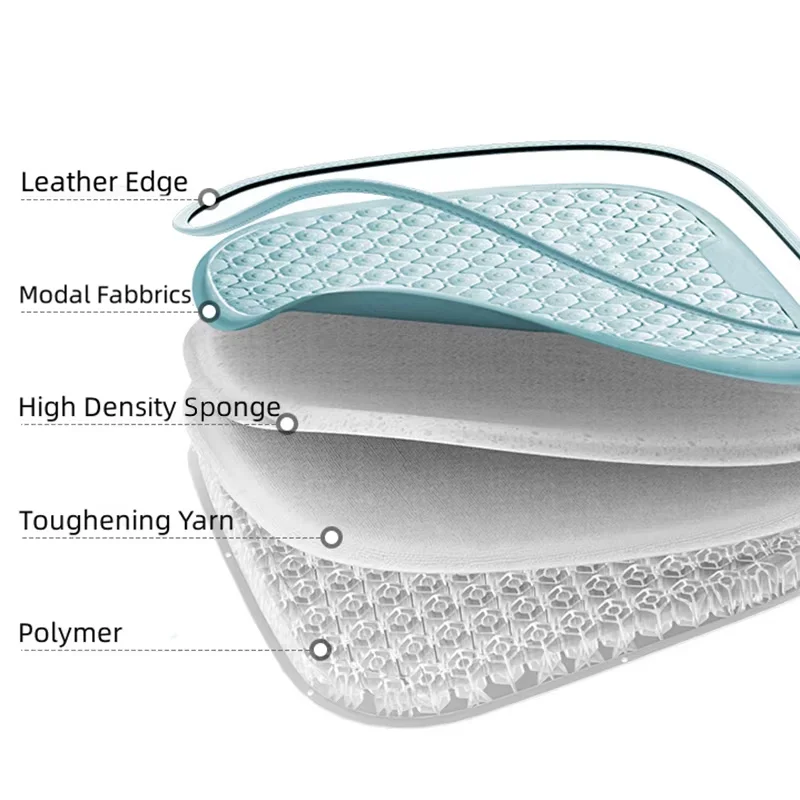 Car Gel Seat Cushion Breathable Honeycomb Cooling Pad Non‑Slip Auto Office Chair Butt Cushion Four Season Protector Mat Pad view 3