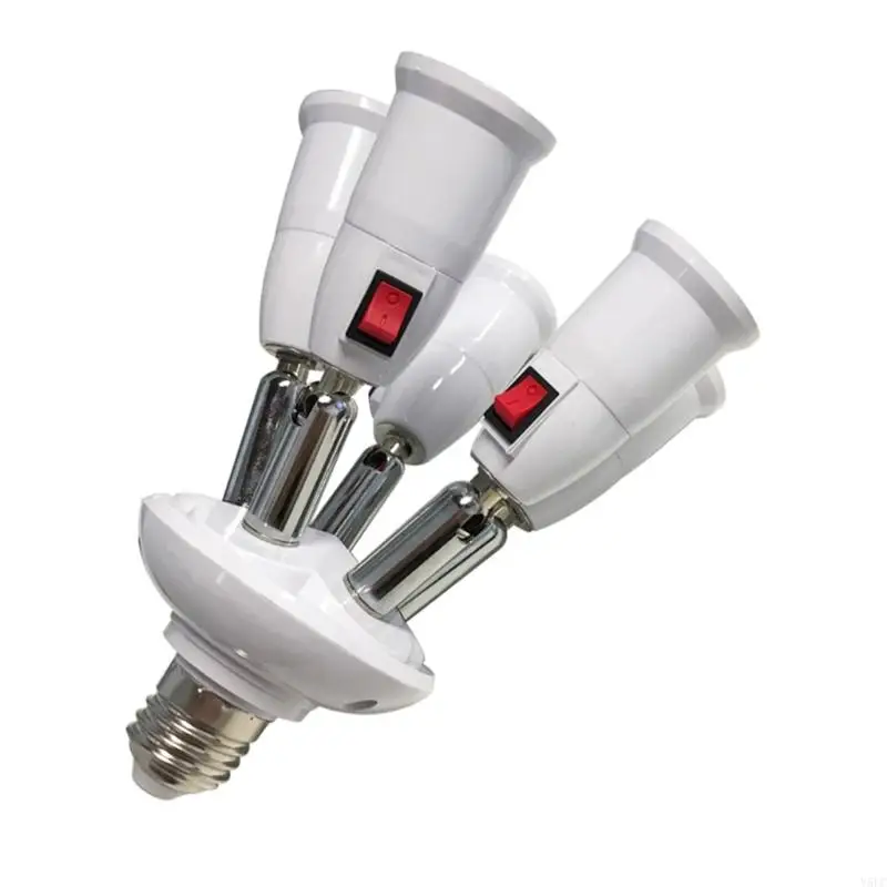 E27 Splitter 2/3/4/5 Heads LED Bulbs Base Adjustable LED Light Holder Adapter Socket Converter Holder Lighting Accessory