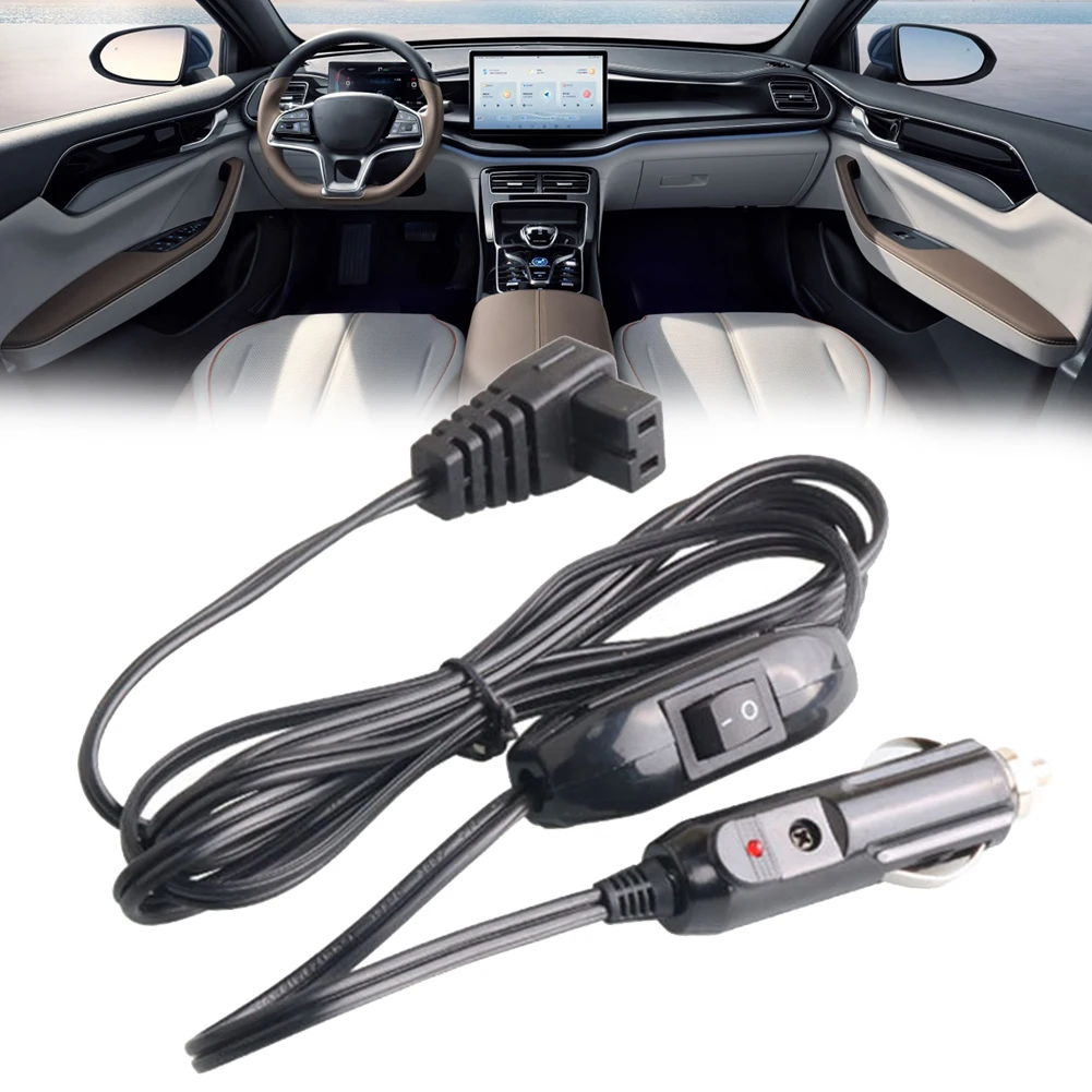 كابل طاقة السيارة 12 فولت ثلاجة السيارة التخييم 200 سنتيمتر مبرد السيارة تمديد الطاقة الحبل شاحن السيارات توافق متعدد الاستخدامات #3