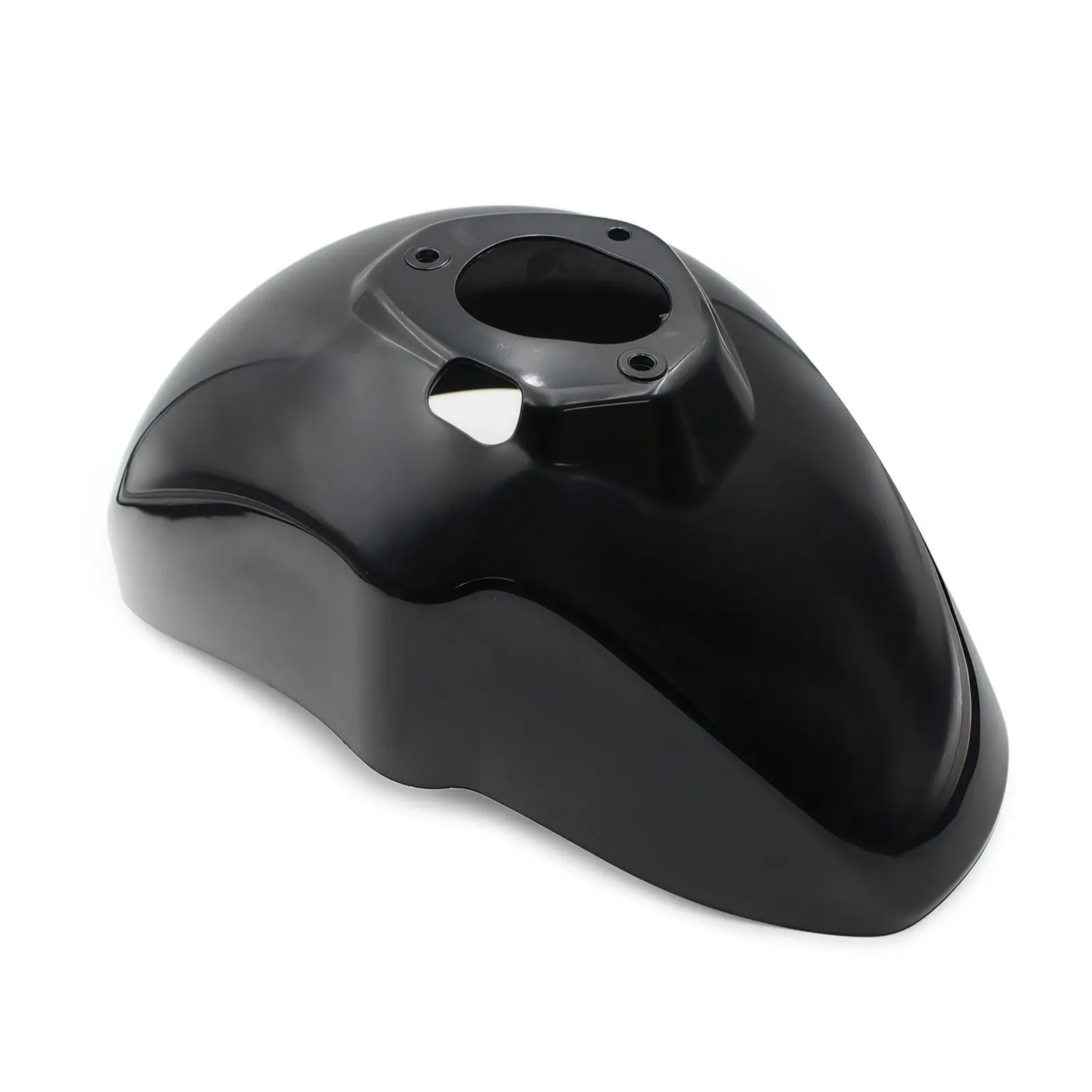 Motorcycle Front Wheel Mudguard Plastic Black Mud Flap Protector Modern Design Weather Resistant for Daily Commute and Touring