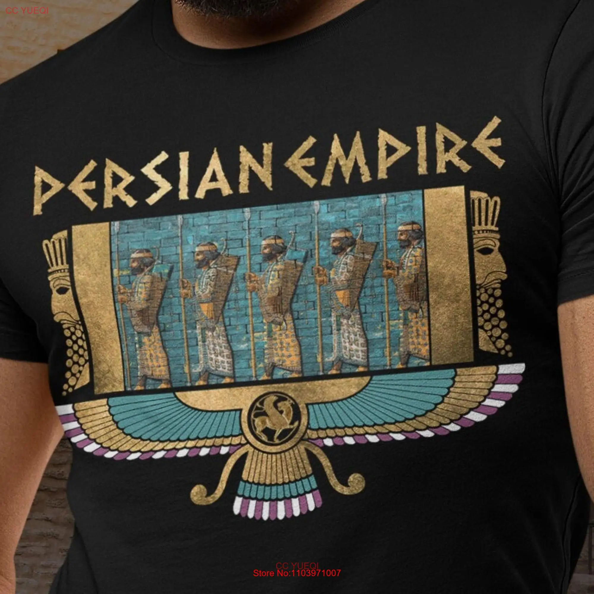 Persian Empire Ancient Persia Immortals King of Kings T shirt long or short sleeves