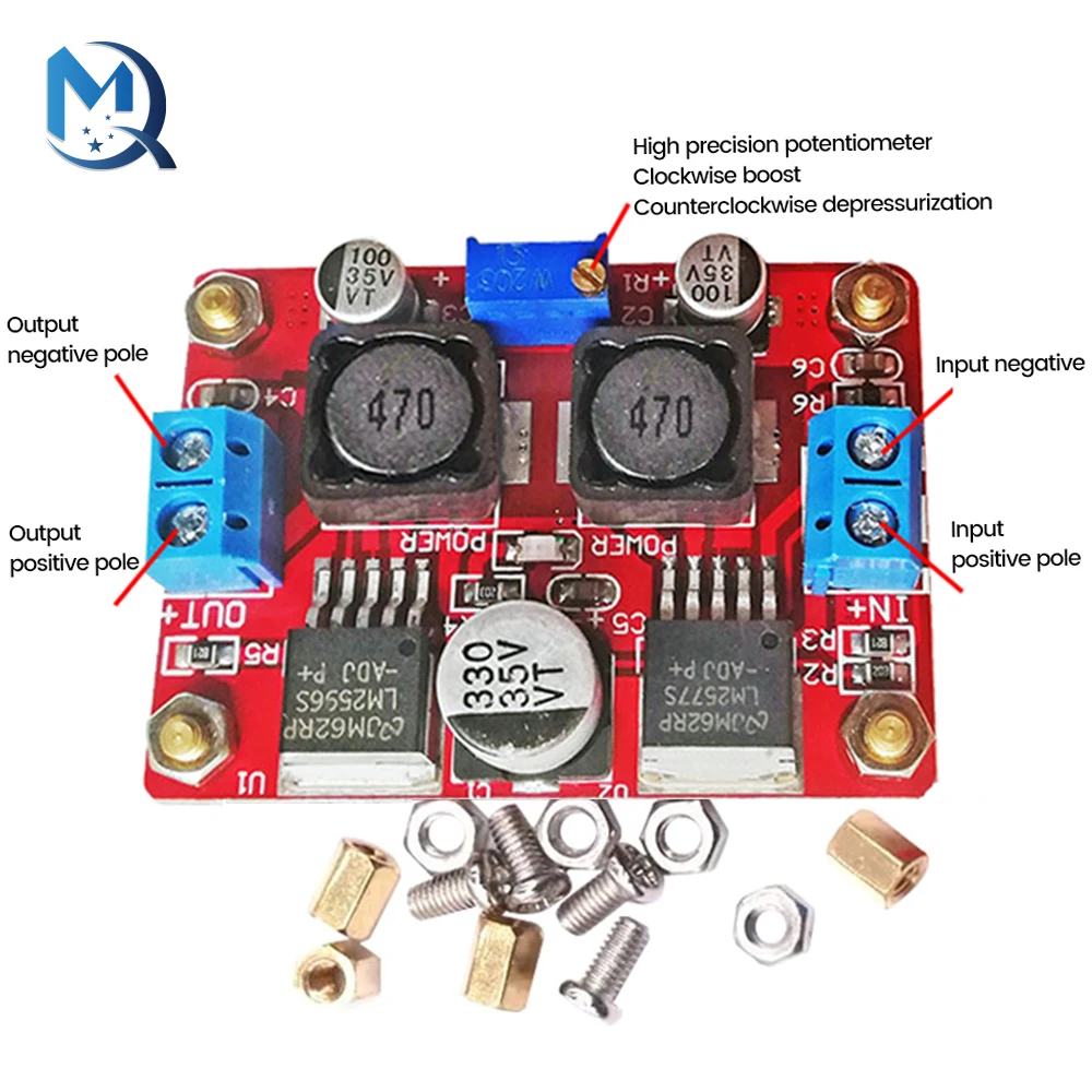 Boost Buck Converter Module DC3.5-28V to DC1.25-26V Adjustable Step Up Step-Down Power Module Voltage Regulator Step-Down Module