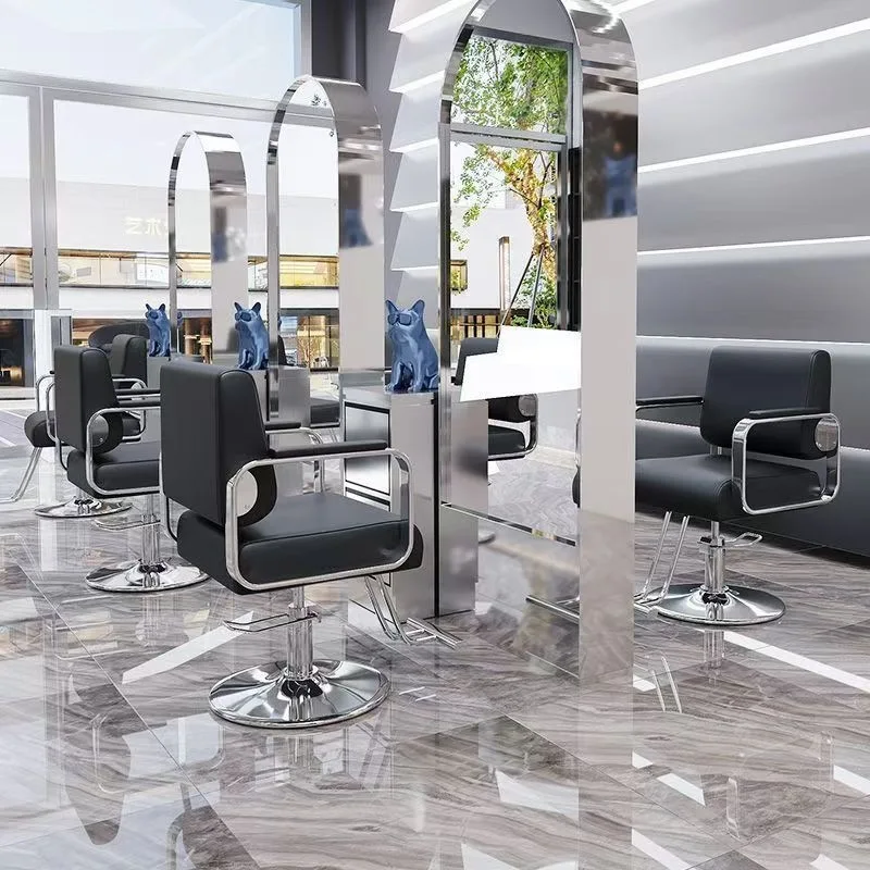Modern Simple Hair Salon  Cutting Chair  Special Liftable Rotating Backrest  Chair