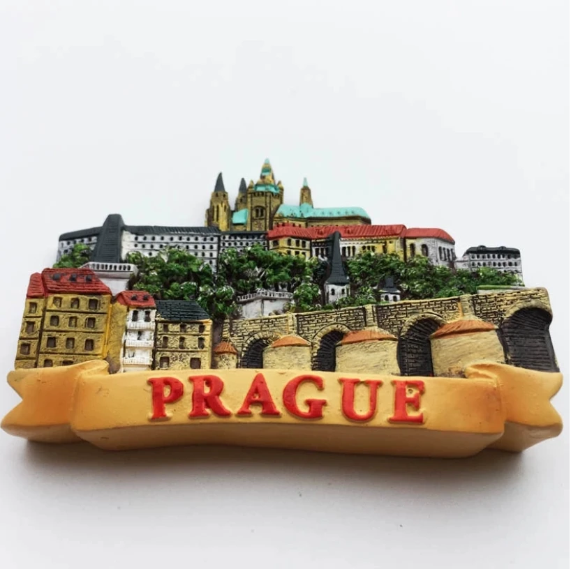 Europa Czechy Praga Praha Magnes na lodówkę Pamiątki turystyczne Lodówka Naklejki magnetyczne Artykuły dekoracyjne Podróże