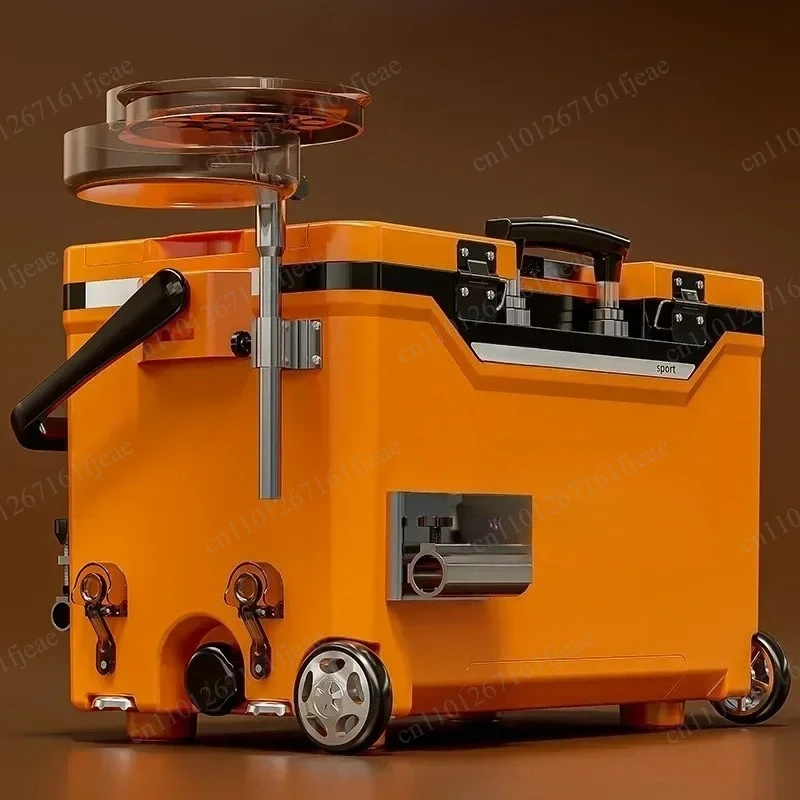 With Wheels Outdoor Fishing Seating Storage Box 39L Fishing Ice Box Fishing Tackle Box Outdoor 태클박스 Flat Cover 아이스박스 낚시쿨러