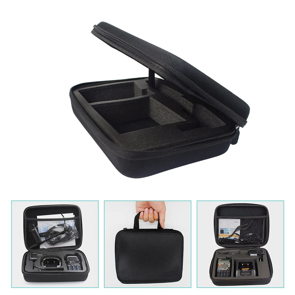 

Radio Carrying Case Handheld Walkie Talkies Storage Case Suitcase For UV-5R UV-5RE UV-82 8d Tyt -F8