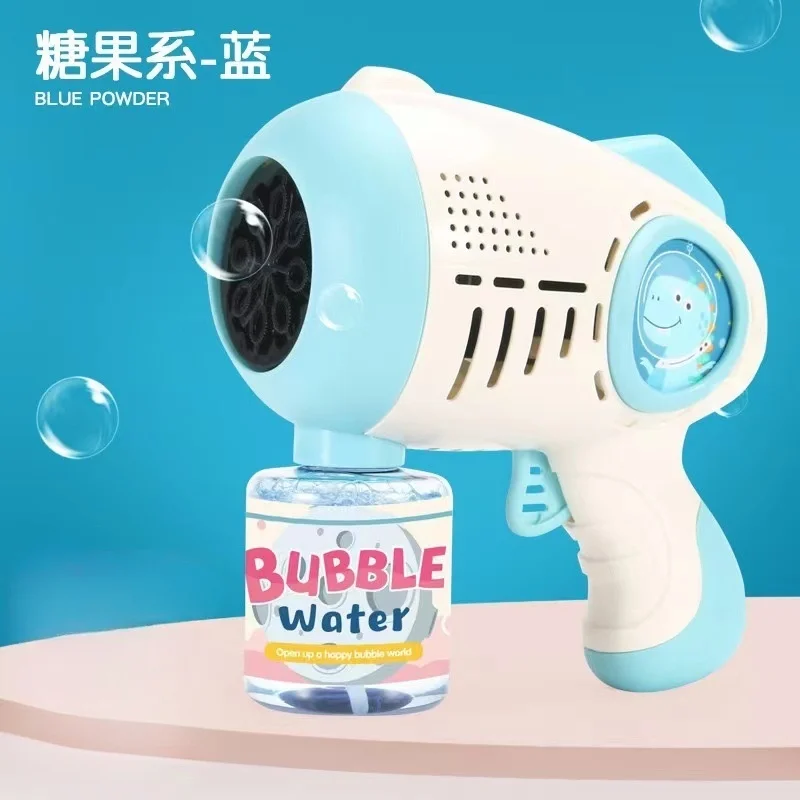 Astronauta elektryczna automatyczna lampa maszyna do baniek mydlanych bąbelki pistolet letnie kąpiele plażowe fantazyjne zabawki na świeżym powietrzu dla dzieci prezent dla dzieci