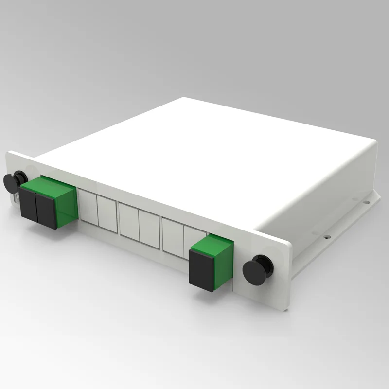 مقسم الألياف الضوئية 1-2 1-4 1-8 1-16 SC APC صندوق كاسيت المكونات في نوع الفاصل البصري