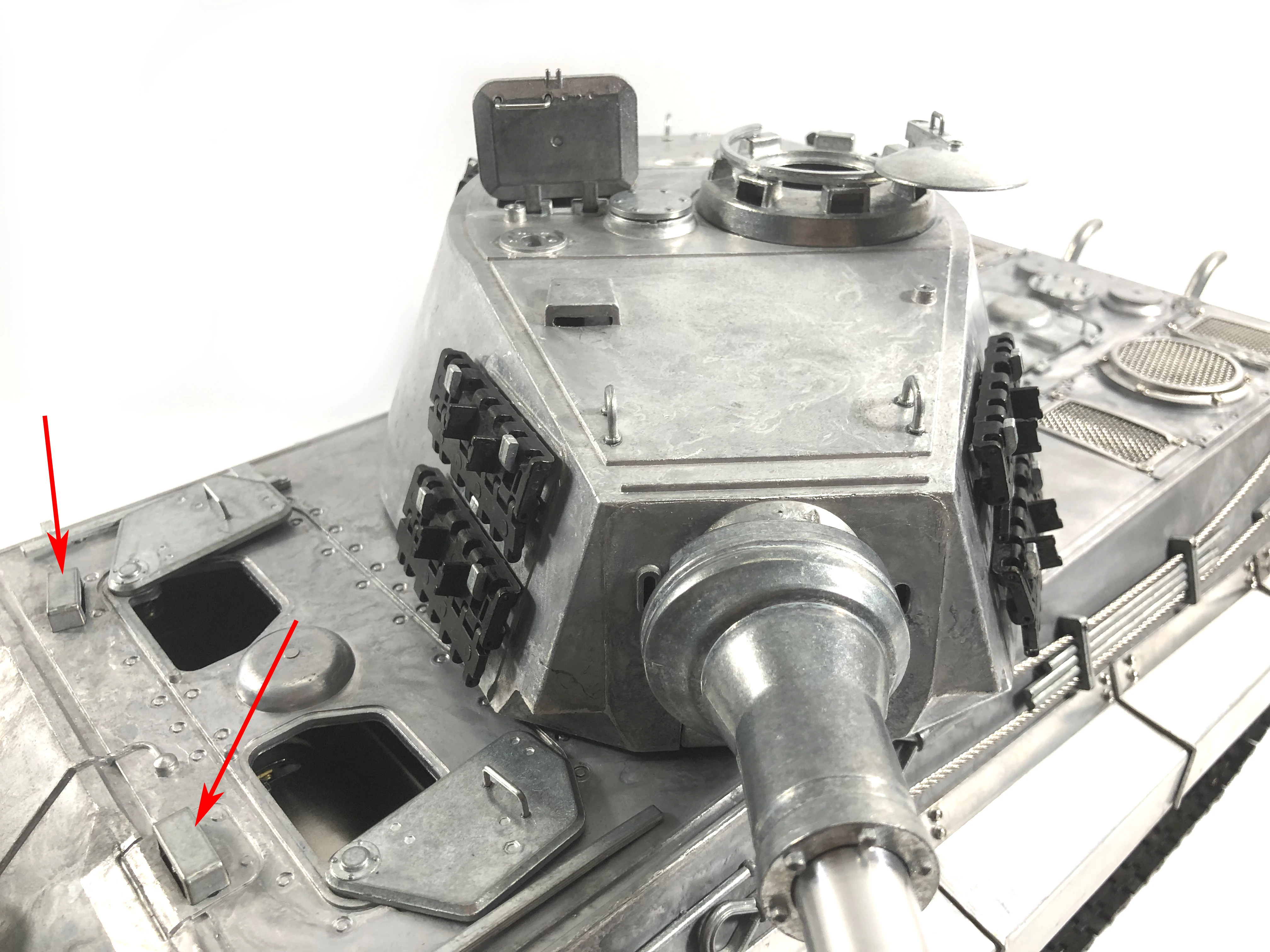 Mato MT255 Metal Driver's vision port for 1/16 1:16 RC Germany King Tiger RC Tank