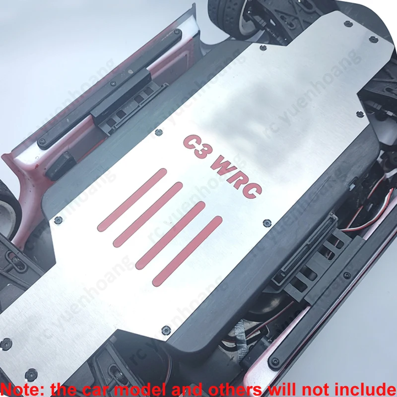 Placa protectora de chasis, cubierta de protección inferior de acero inoxidable, piezas modificadas debajo del Protector para modelo de coche de carreras MJX 7303 RC, 1 Uds.