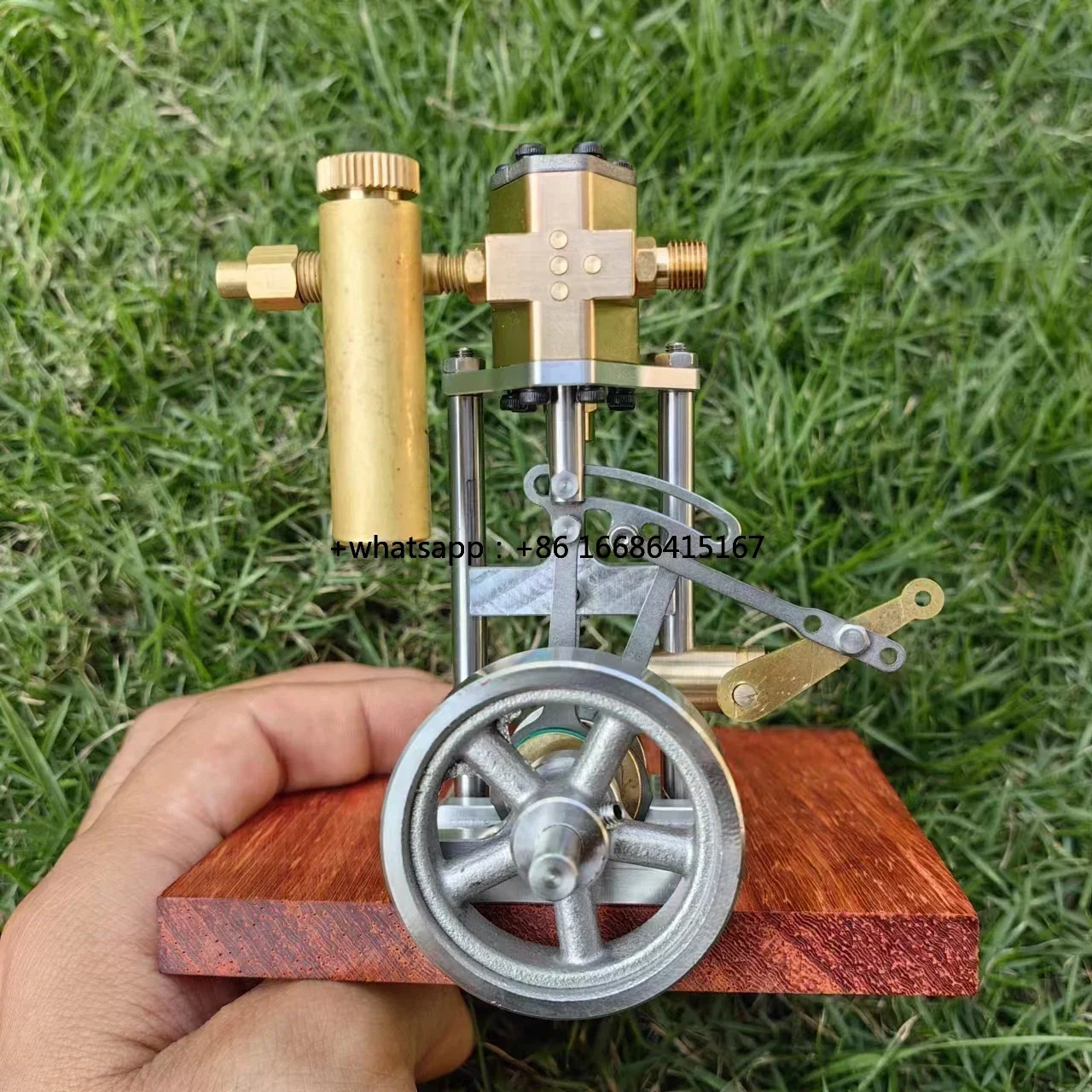

V1313 DIY Assembly Steam Model Kits MSUA Mini Reversing Single-Cylinder Steam Engine Vertical Model Kits For Beginner