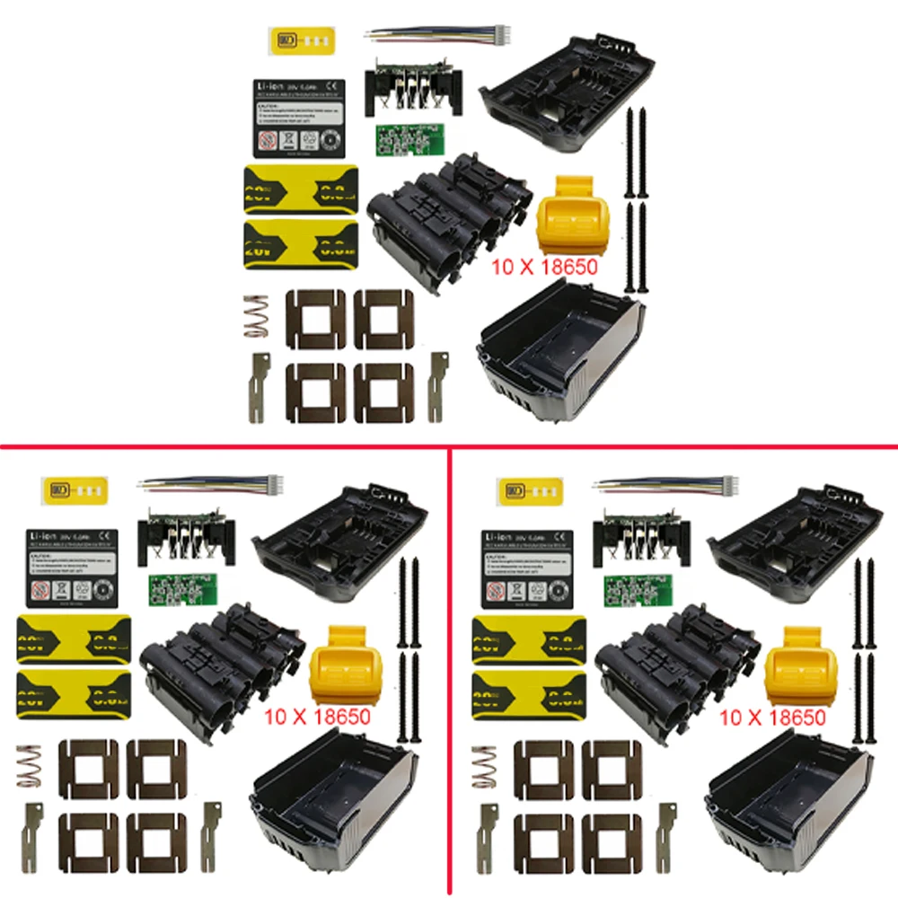 DCB200 Li-ion Battery Plastic Case PCB Charging Protection Circuit Board Box Shell For Dewalt 18V 20V 4Ah 6Ah Lithium Power Tool