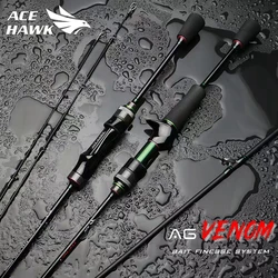 ACE HAWK AG Venom 1.68m/2.1m BFS Fishing UL Rod Hollow Tip Streams Area Trout Ultralight Travel Spinning Jig Tackle