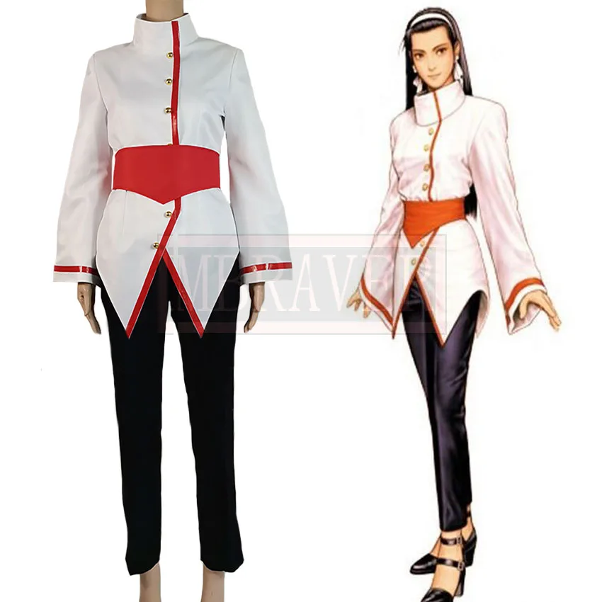 

KOF The King of Fighters Chizuru Kagura Cheongsam Uniform Cosplay Costume Halloween Outfit Cosplay Costume Customize Any Size