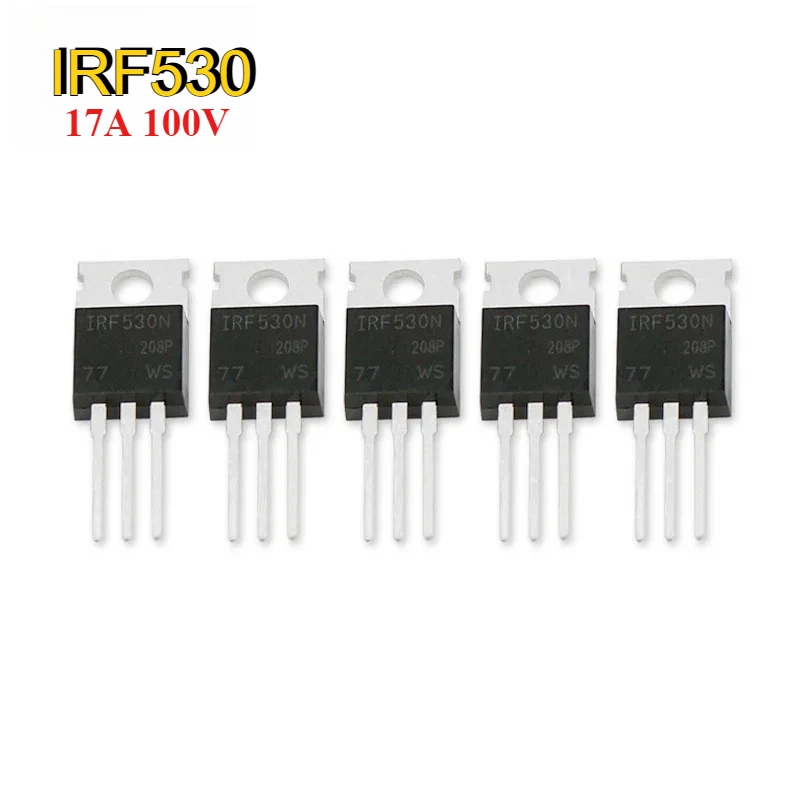 5PCS IRF530N IRF530 MOSFET Transistor 17A 100V TO-220 IRF530NPBF Field Effect Transistors Kit