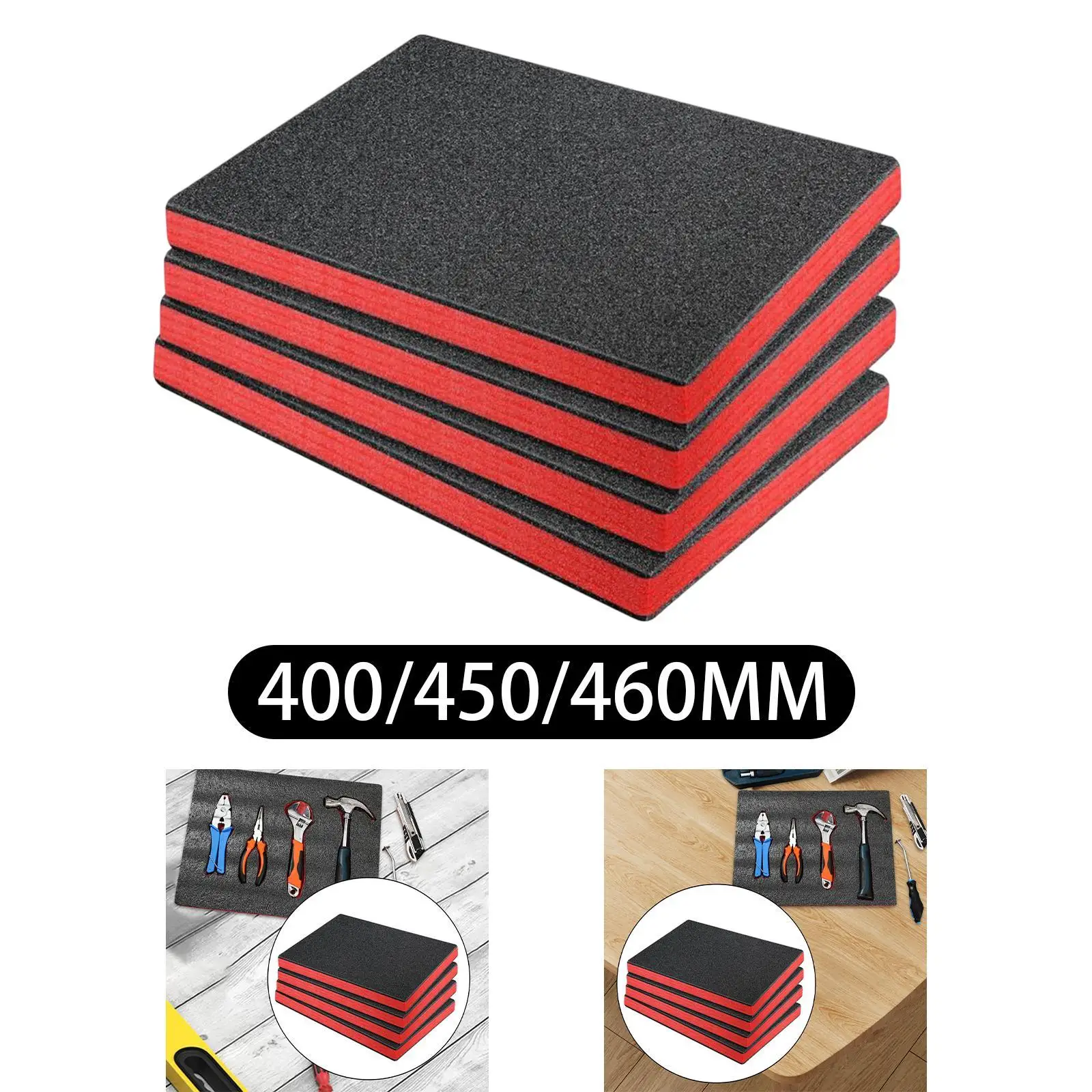 4x Craft Foam Inserts for Cases Liner Cuttable for Transport Storage Packing