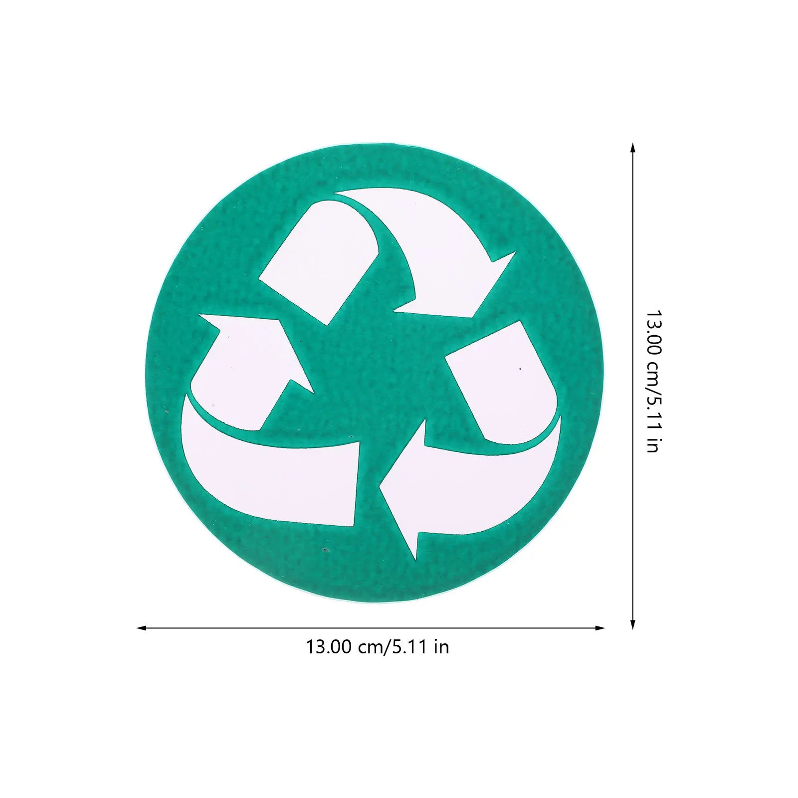 6Pcs Trash Recycling Stickers Garbage Can Stickers with Clear Graphics Waste Container Labels for Office Park Public Area Easy