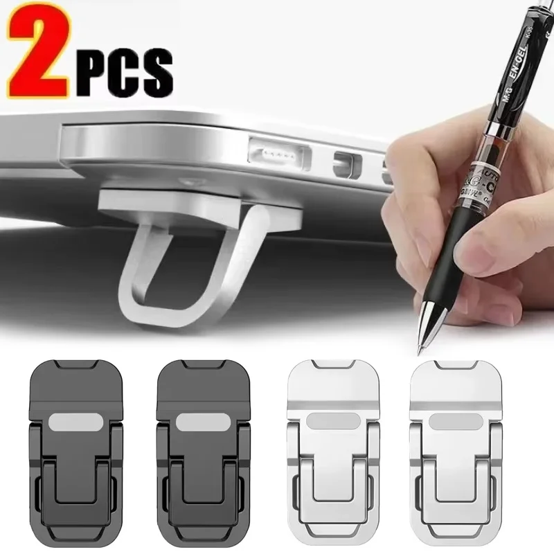 Soporte plegable ajustable para ordenador portátil, patas pequeñas, soporte portátil ultrafino, soporte de refrigeración, soporte Invisible para portátiles Macbook