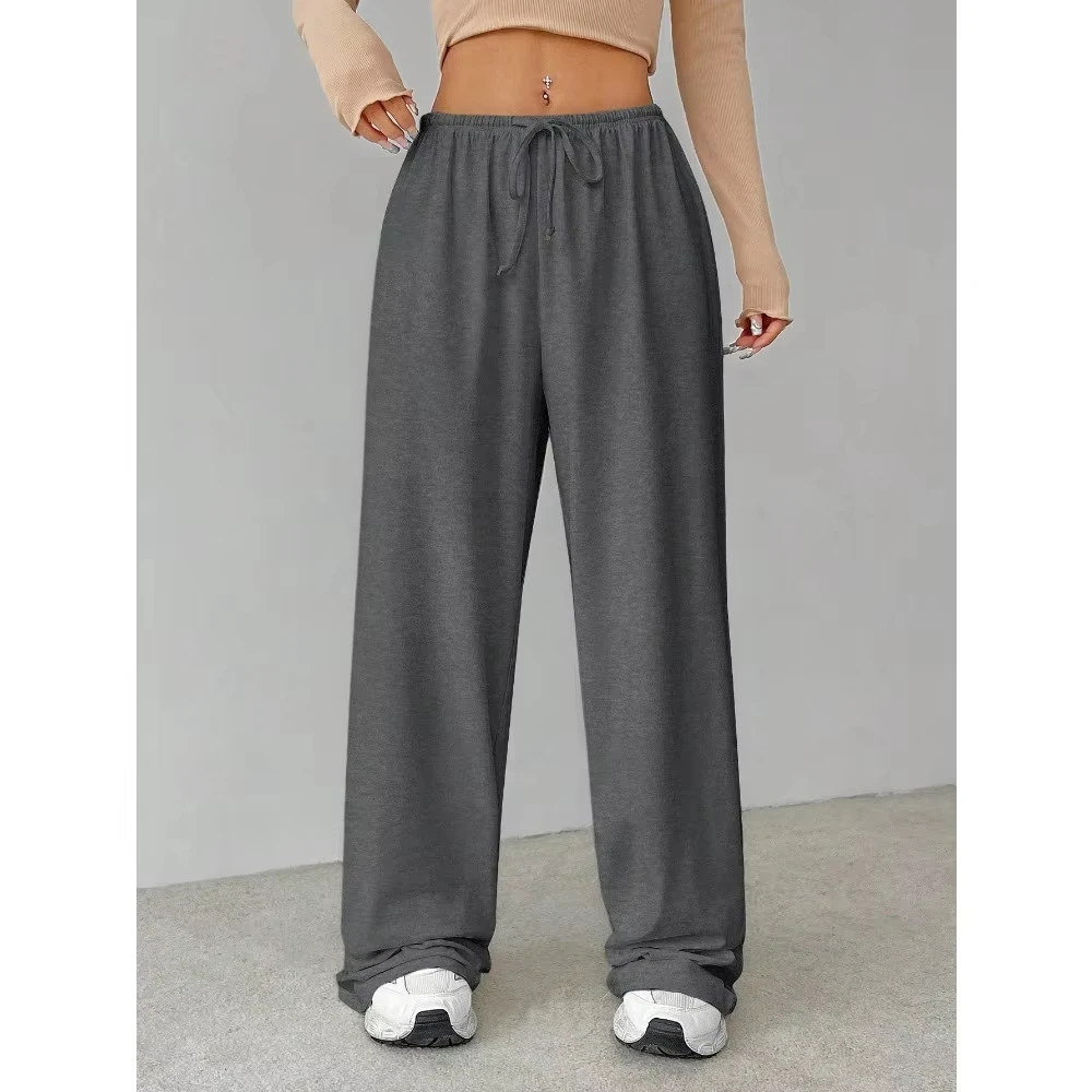 Pantalones sueltos para el hogar para mujer, pantalones sueltos de otoño e invierno, pantalones sanitarios unisex informales y cómodos, pantalones de chándal para mujer