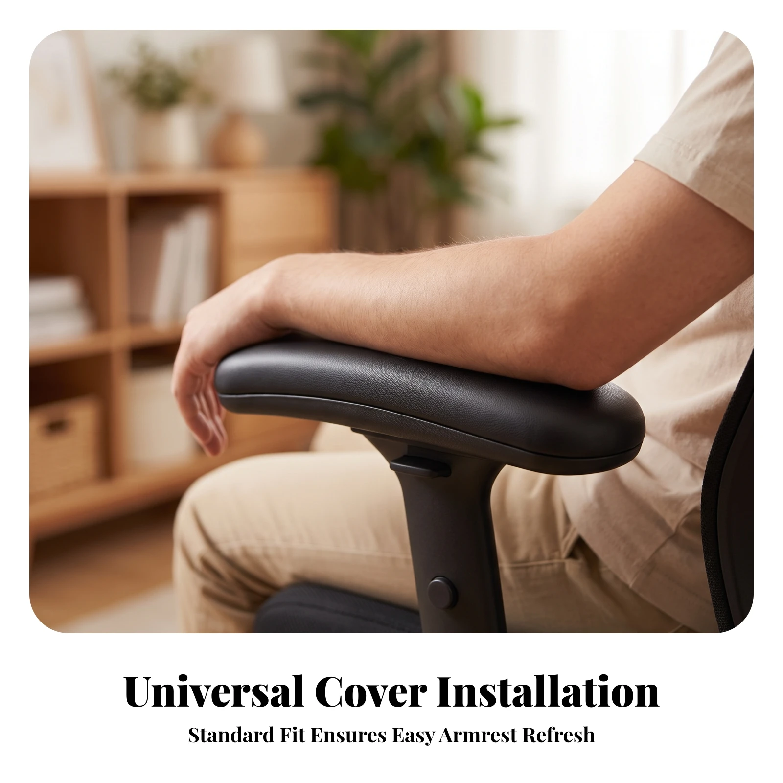 Replacement Armrest Pad Easy to Clean Replacement Armrest Cushion Furniture Parts Padded Waterproof for Office Workers - view 6