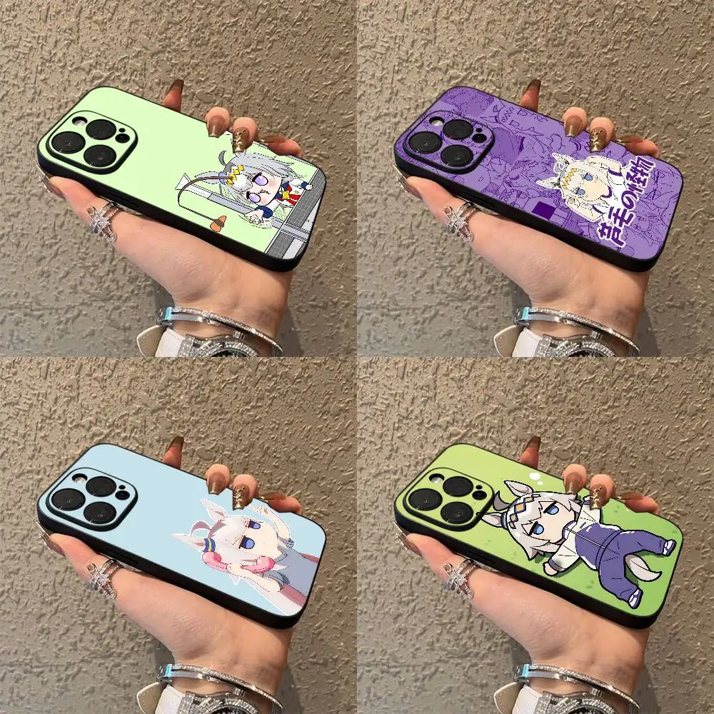 

U-Uma Musume Pretty Derby Oguri Cap Phone Case For iPhone 17,16,15,14,13,12,Pro,Max,Plus,E,SE4,Air,Mini Black Soft Box