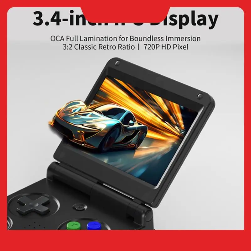 RG34XXSP Retro Game Console Linux 64Bit 3.4 Inch 720X480 Handheld Game Console Supports 30+ Game Emulators