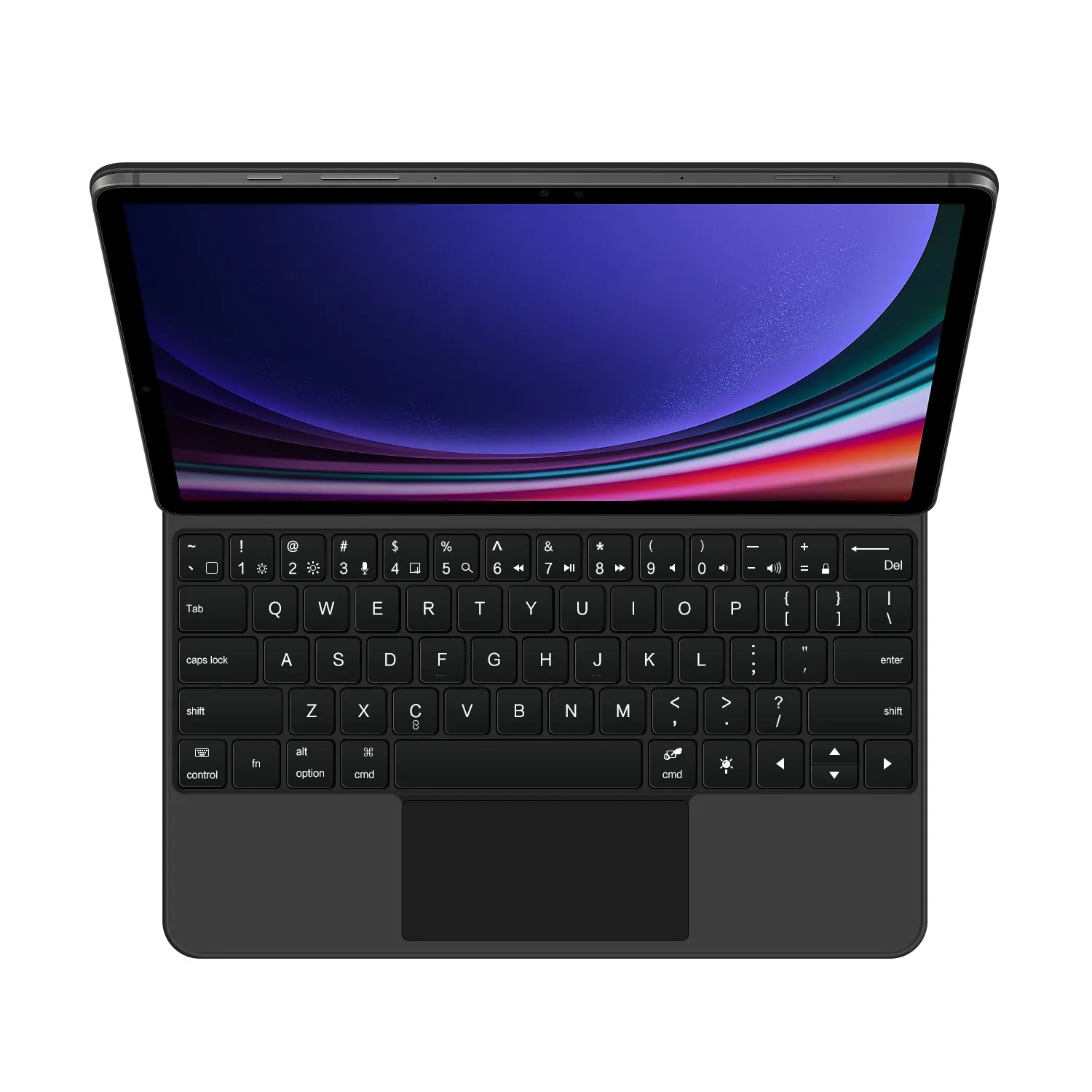 Imagem -02 - Samsung Galaxy Tab s7 Plus s8 Plus s9 fe Plus 124 Polegadas Português Alemão Russo Hebraico Árabe Teclado Mágico