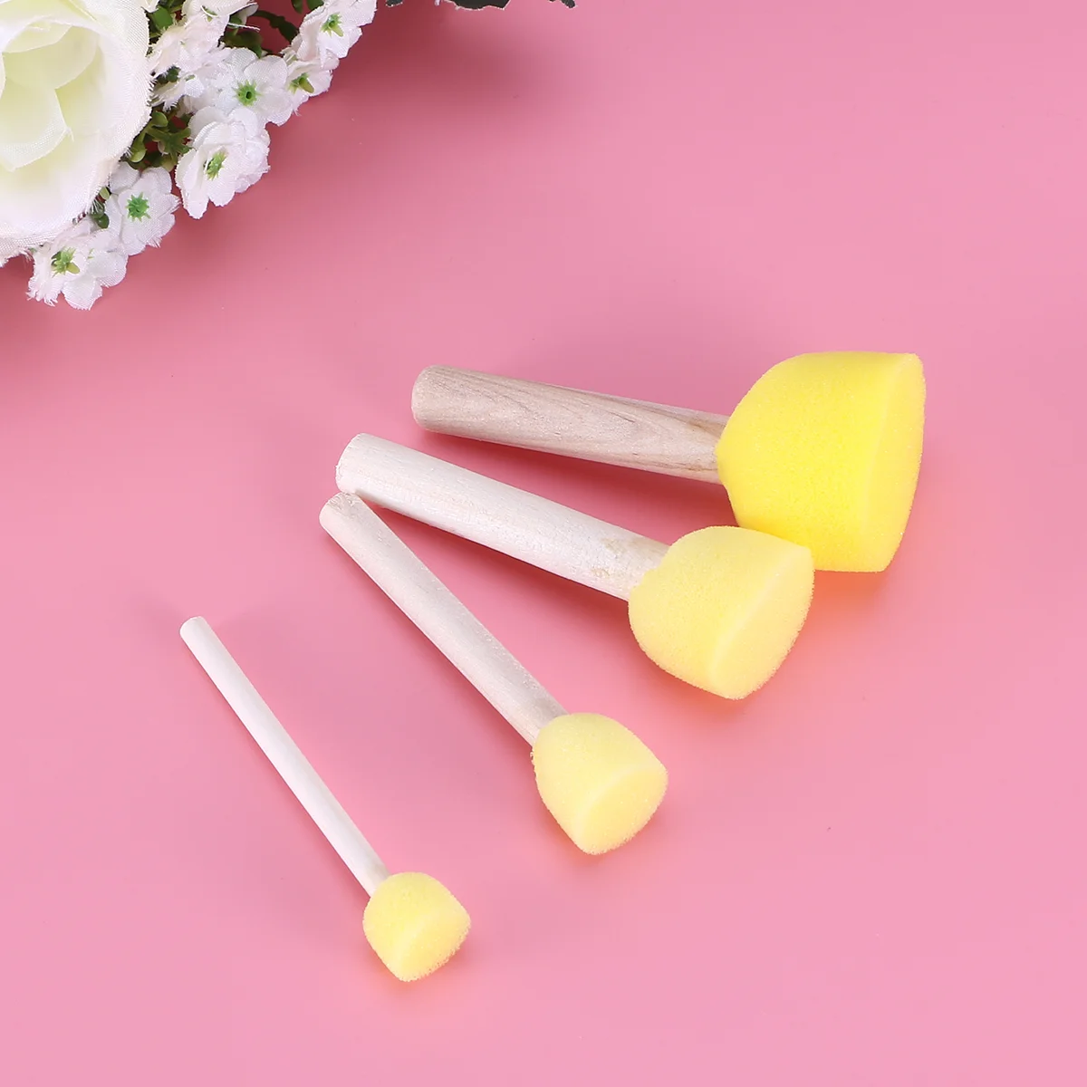 

40 PCS DIY Painting Tools Graffiti Pigment Sponge Brush Round Sponges Drawing Child