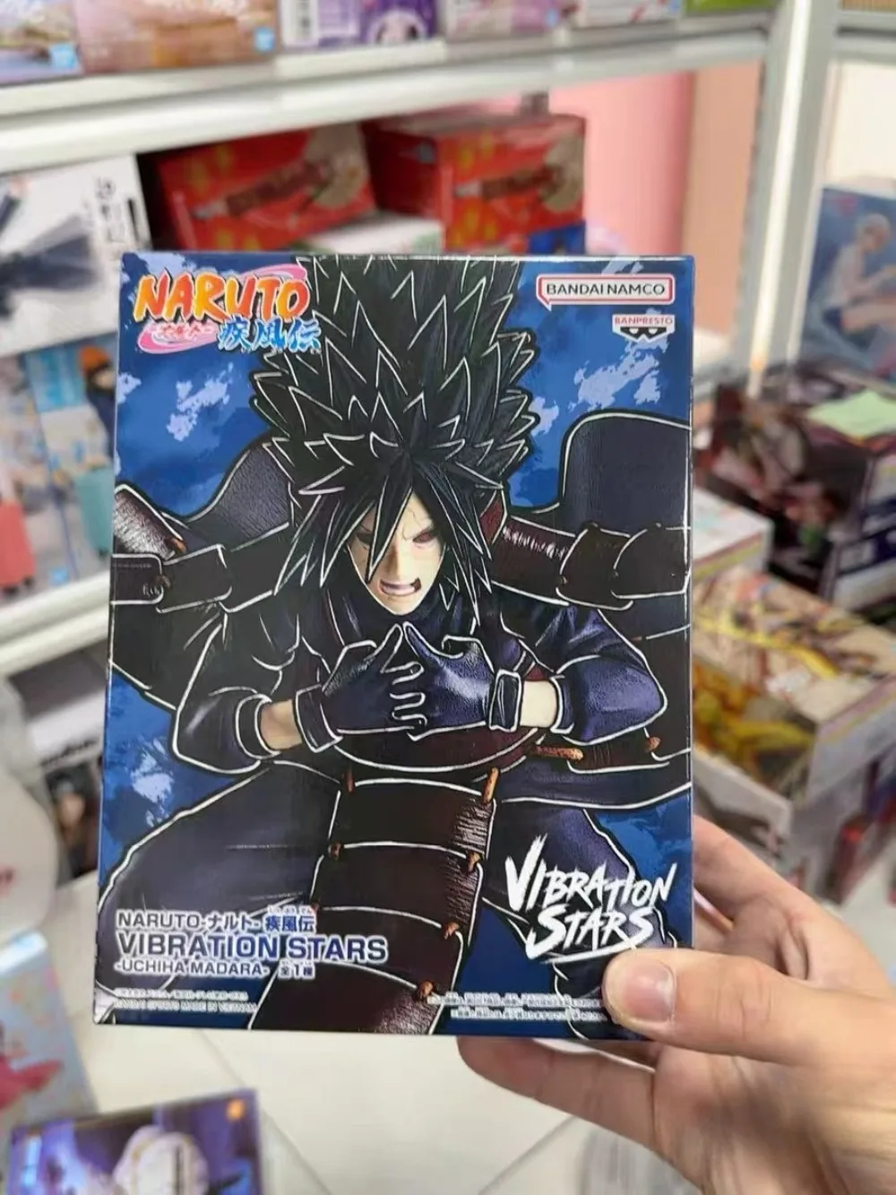 

In Stock BANDAI Original Banpresto Vibration Stars NARUTO Uchiha Madara Anime Action Figures Model Ornament Toys Gifts