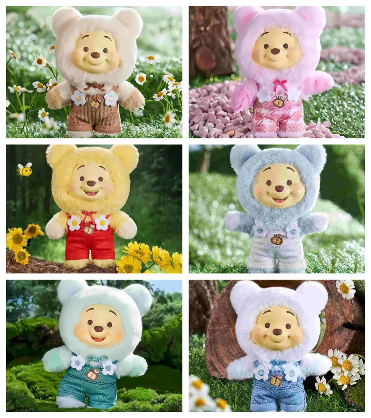

Милый виниловый кулон с лицом Pupu Bear, модная трендовая кукла, детская подарочная игрушка, оригинальный Miniso Disney Kubuś Puchatek, серия конфет, слепая коробка