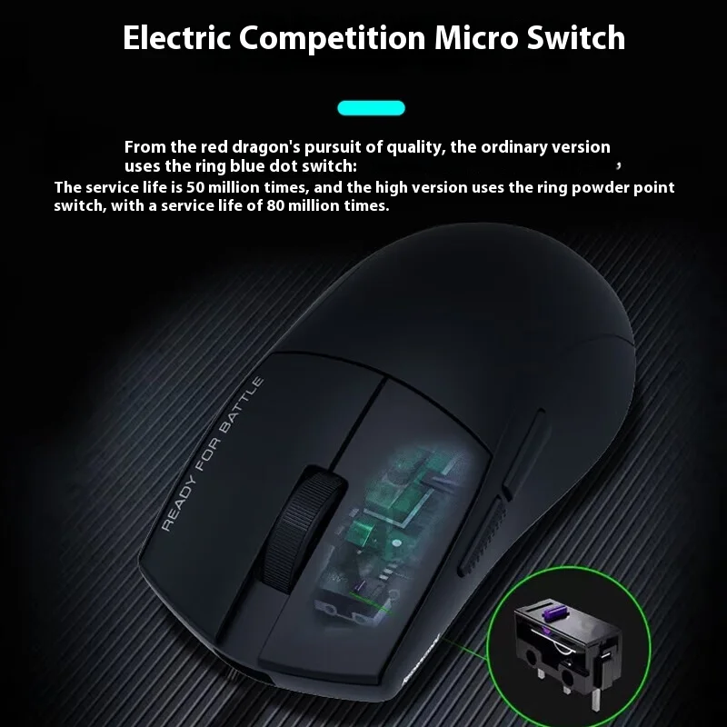 Imagem -03 - Mouse sem Fio Leve Jogos de Esportes Eletrônicos Atraso Baixo Bluetooth 3-mode 4k Paw3395 Acessórios para pc Gamer Redragon-g49