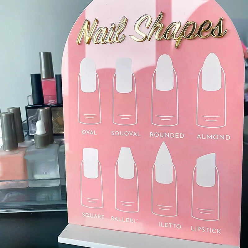 Panneau d'affichage pour Nail Art, accessoires pour Salon de manucure, présentoir de pointe d'ongle en forme d'ongle, outil de support de manucure pour Nail Art
