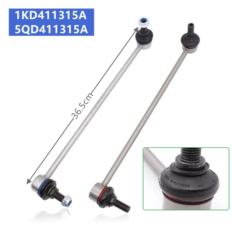 

2pcs Stabilizer link front OE 1K0411315G/N/B/E/S/J/R/A 5QM411315 for VW Golf Tiguan FOX PASSAT EOS SUPERB OCTAVIA AUDI TT A3