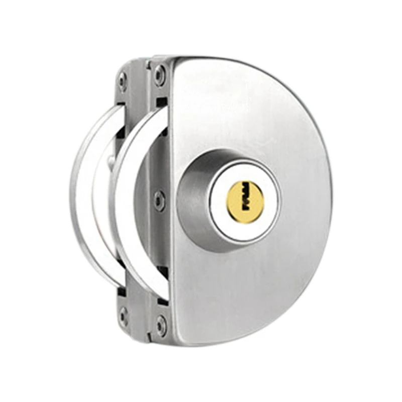 

Стеклянный комплект замков для витрины/витрины Двойная дверь из нержавеющей стали Не требует сверления Простота установки Домашний набор инструментов с 2 ключами