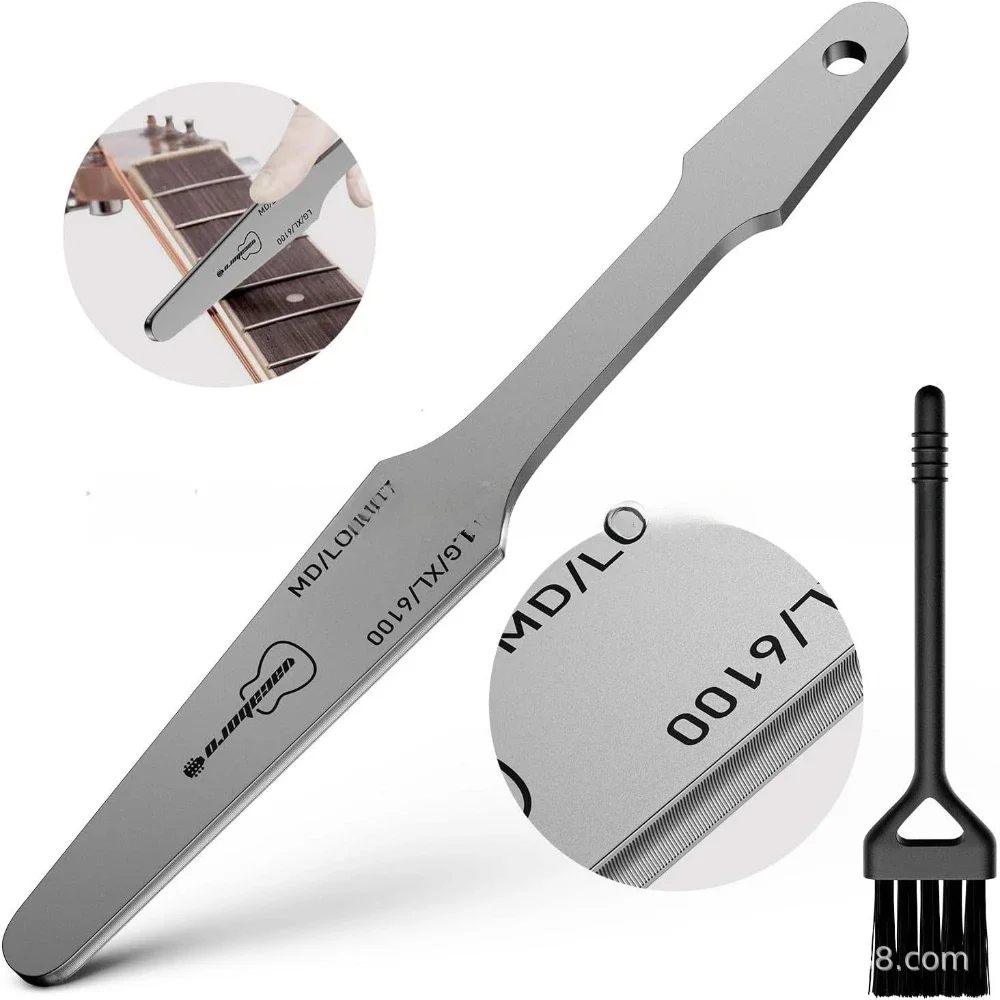 1PC Guitar Fret File For Grinding Crowning File Luthier Tool Double-Sided Fret Leveling Tool Strings Music Instruments