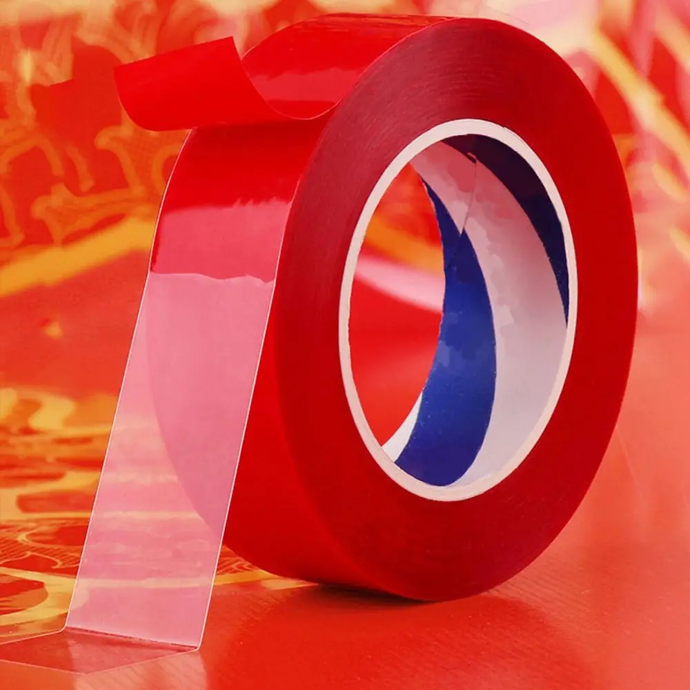 New Chinese Spring Festival Double-sided Tape Transparent Strong Adhesion Couplet Stickers Non-Marking Decoration Tape