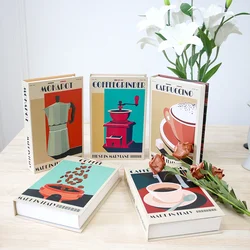 Fashionable Coffee Luxury Fake Book Box Decoration Coffee Table Decorative Books Club Villa Hotle Decoration Shooting Props Home