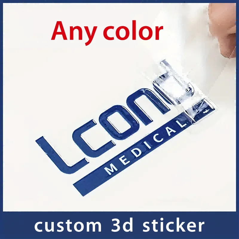 100PCS Custom 3D Transfer Sticker Gold Silver DTF UV Decal Wedding Crystal Personalized Raised Self-adhesive Waterproof Labels