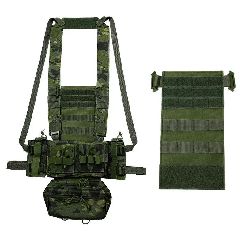 Tactical Chest Rig Front Panel MOLLE Vest Platform Modular Airsoft Hunting Vest Accessory for MK3 MK4 D3 JPC CPC