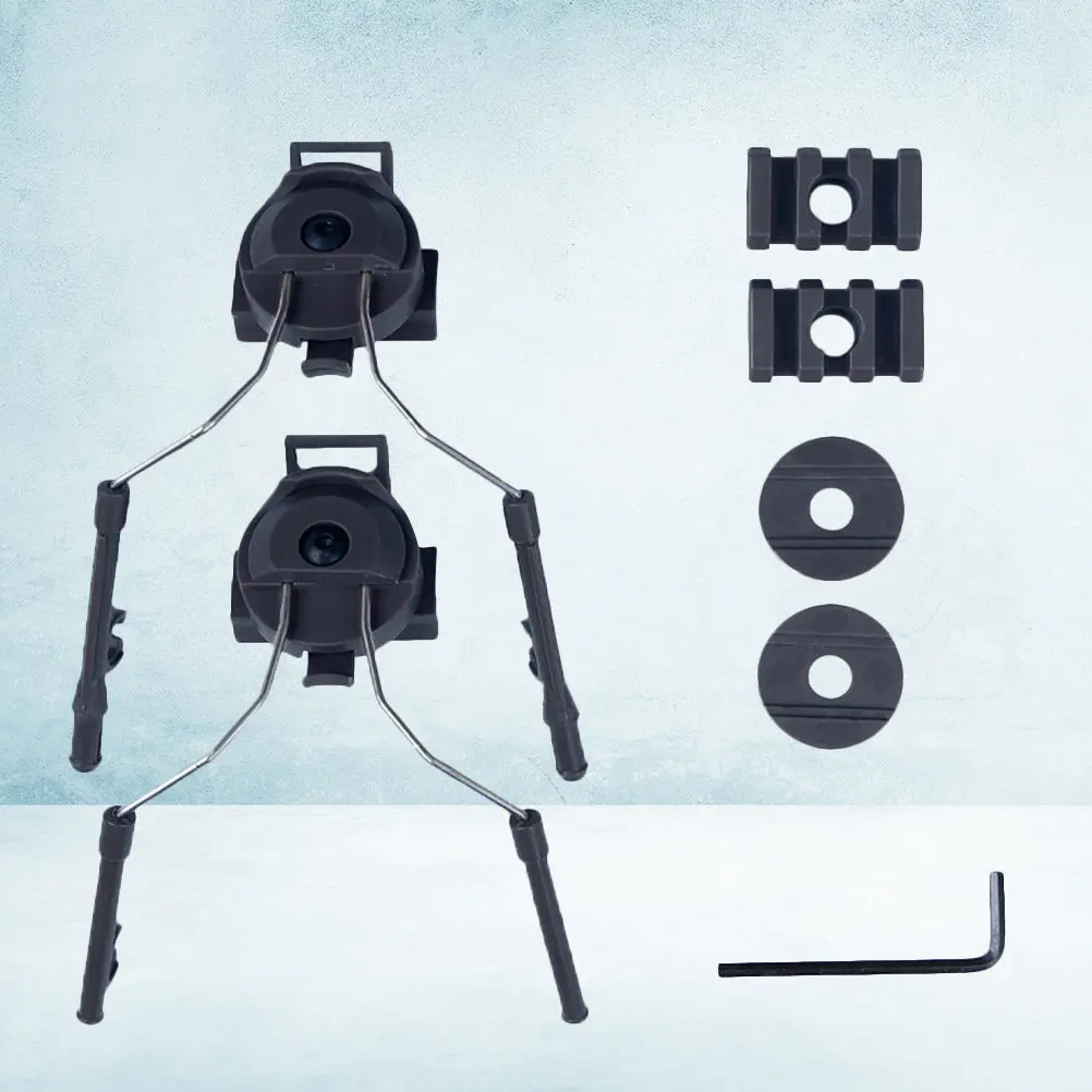 Fast Rail Adapter Black Remove Earmuffs for Headset Outdoor Shooting Military Rail
