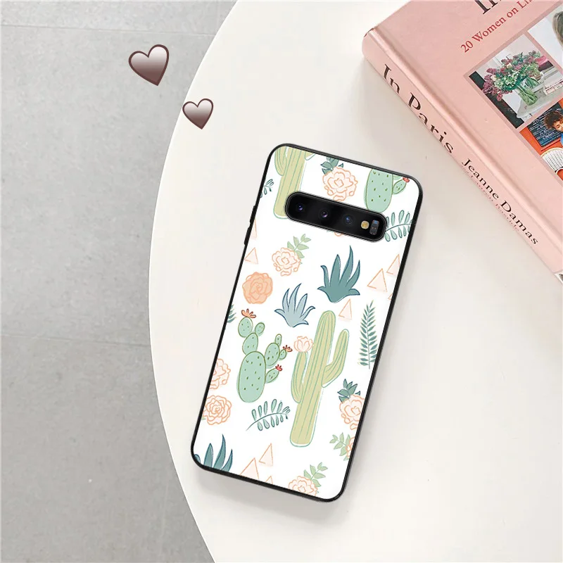 Case For Samsung S20 S21 S22 S23 S24 Ultra FE Plus Tropical Cactus Plants Cartoon Phone Case Cover For Galaxy S10 Lite S9 S8 Max