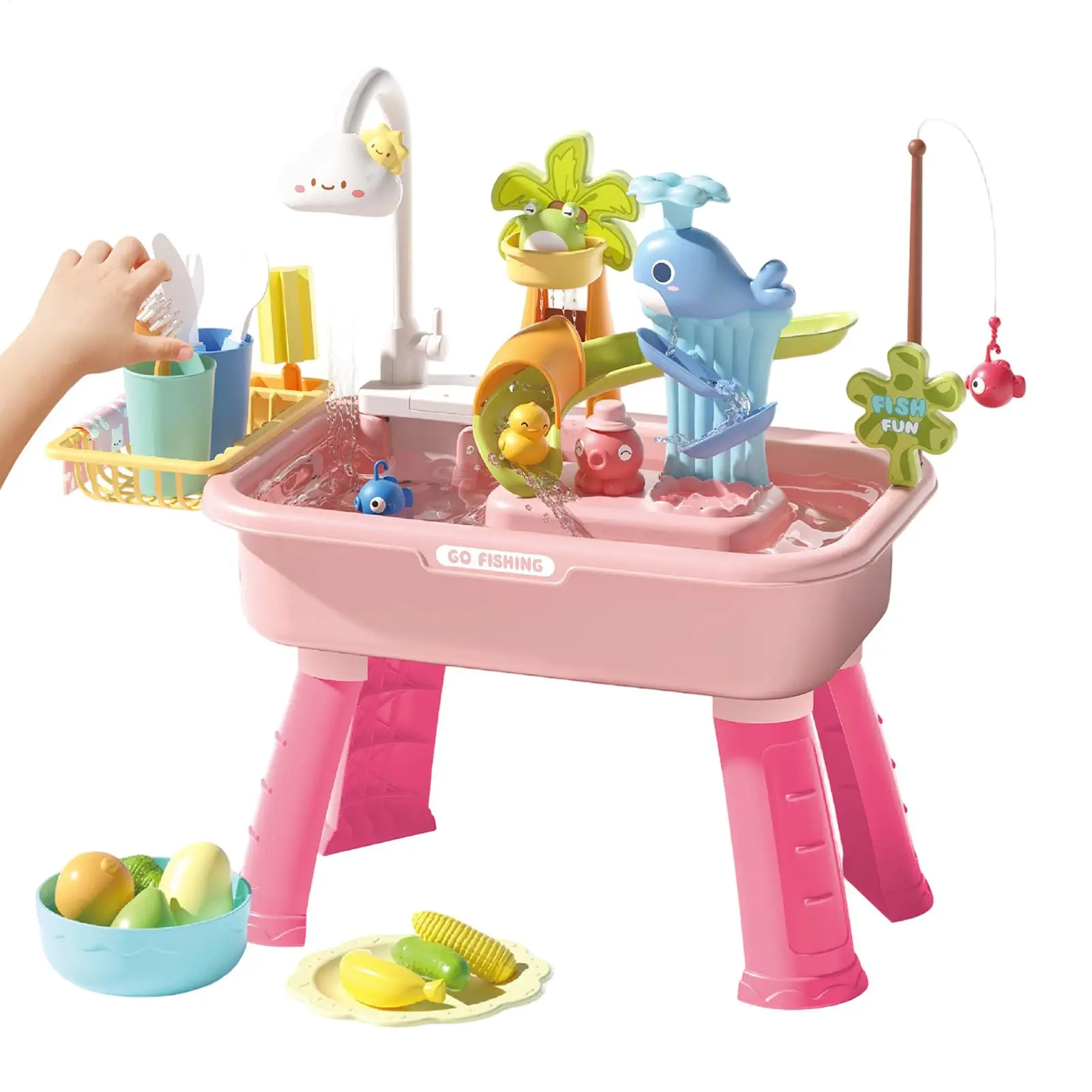 kitchen-play-sink-toy-with-running-water-kitchen-food-fishing-toy-water-play-station-and-floating-dishwasher-set